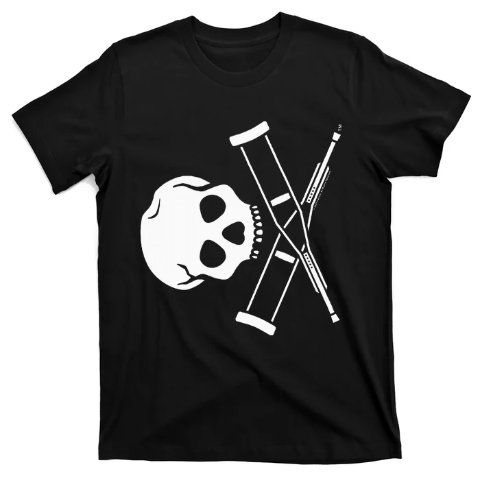 Jackass Skull And Crutches T-Shirt