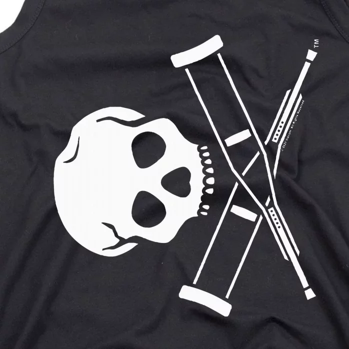 Jackass Skull And Crutches Tank Top