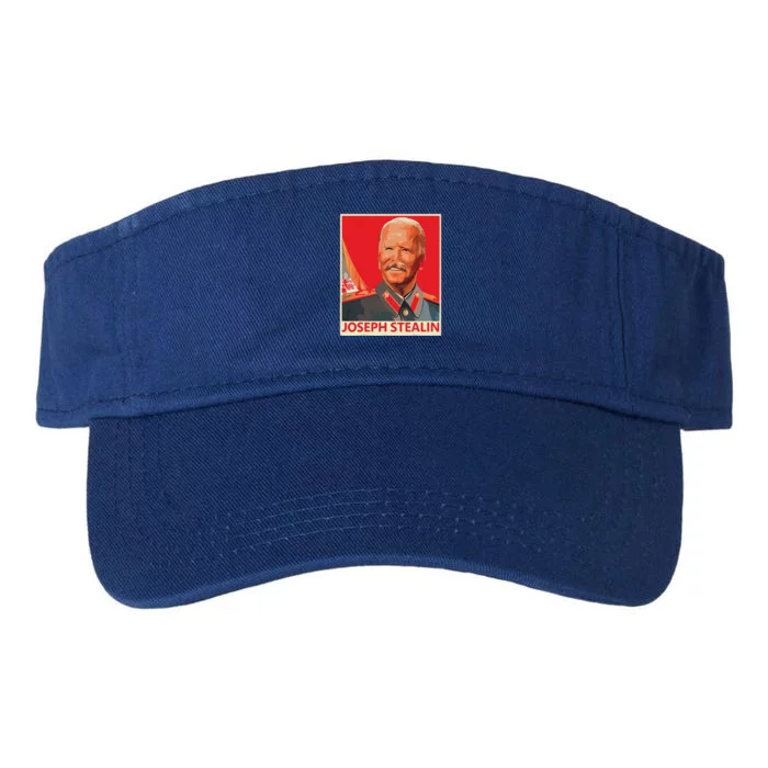 Joseph Stealin Anti Joe Biden Funny Biden Valucap Bio-Washed Visor