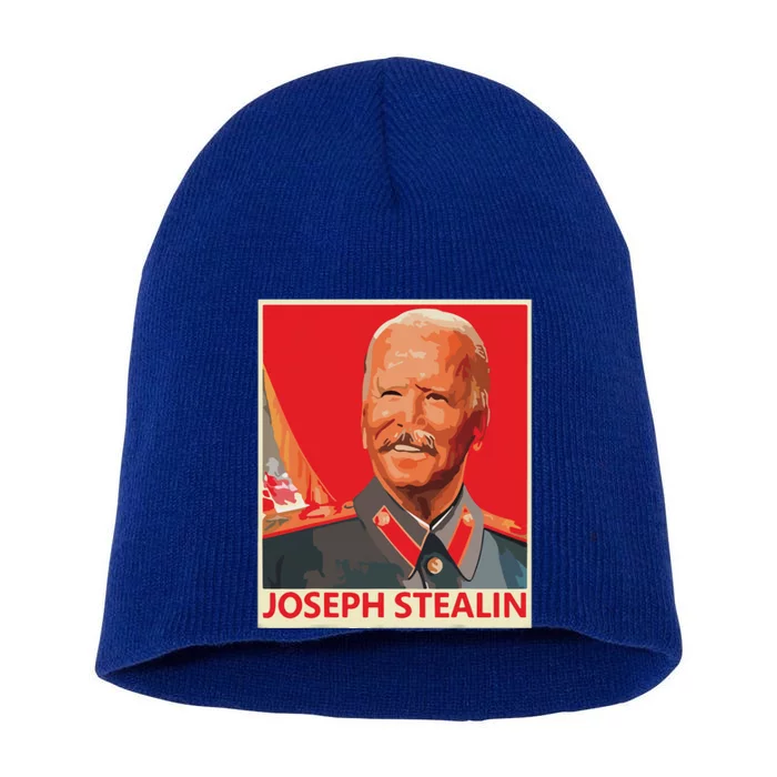 Joseph Stealin Anti Joe Biden Funny Biden Short Acrylic Beanie