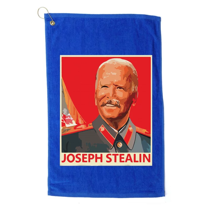 Joseph Stealin Anti Joe Biden Funny Biden Platinum Collection Golf Towel