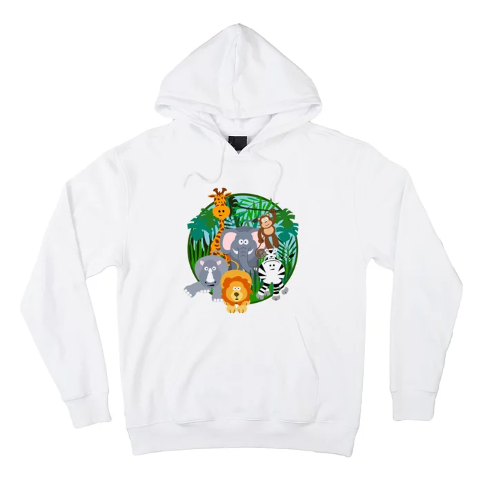 Jungle Safari Animals Hoodie