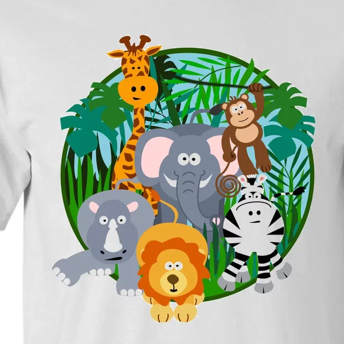 Jungle Safari Animals Tall T-Shirt