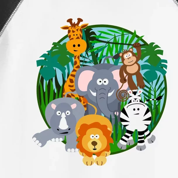 Jungle Safari Animals Toddler Fine Jersey T-Shirt