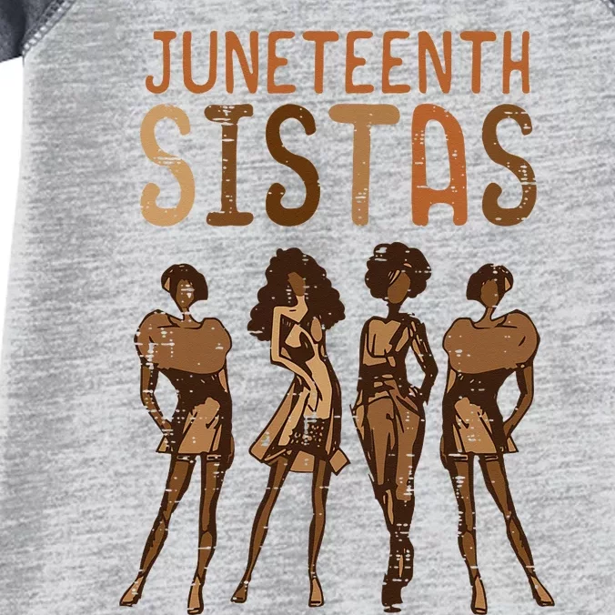 Juneteenth Sistas African Black History Melanin Infant Baby Jersey Bodysuit