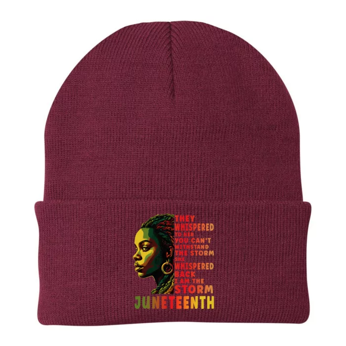 Juneteenth Shirts Afro American Black Women Black History Knit Cap Winter Beanie