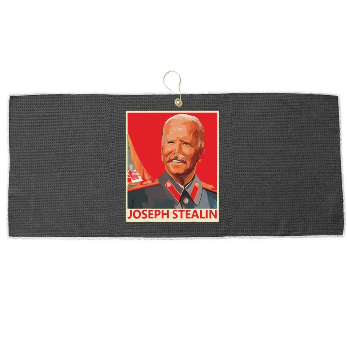 Joseph Stealin Anti Joe Biden Funny Anti Biden Large Microfiber Waffle Golf Towel