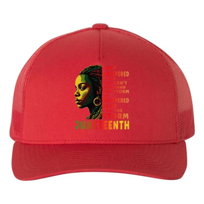 Juneteenth Shirts Afro American Black Women Black History Yupoong Adult 5-Panel Trucker Hat