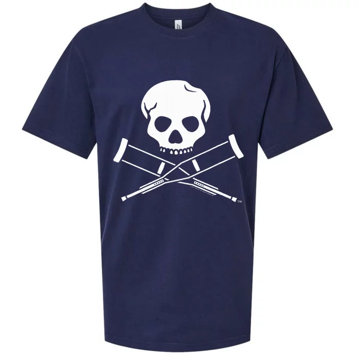 Jackass Skull And Crutches Sueded Cloud Jersey T-Shirt