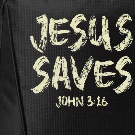 Jesus Saves Bible Funny Christian Jesus Lover City Backpack