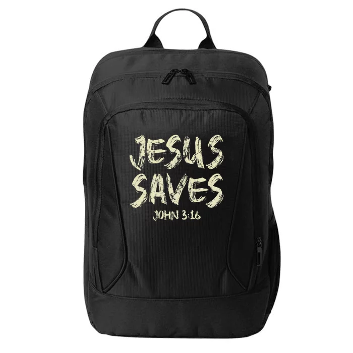 Jesus Saves Bible Funny Christian Jesus Lover City Backpack