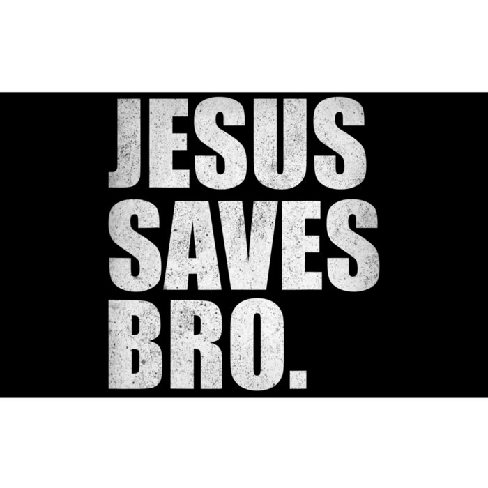 Jesus Saves Bro Vintage Christian Religion Bumper Sticker