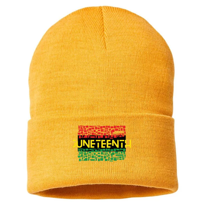 Juneteenth Shirt Black History Sustainable Knit Beanie