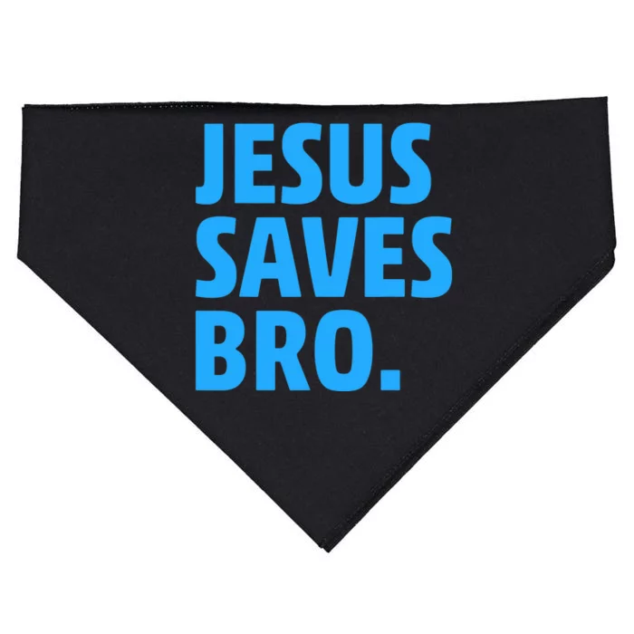 Jesus Saves Bro Funny Christian USA-Made Doggie Bandana