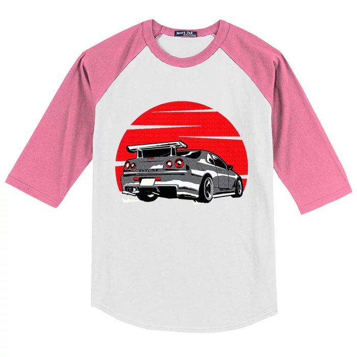 JDM Skyline big boost Kids Colorblock Raglan Jersey