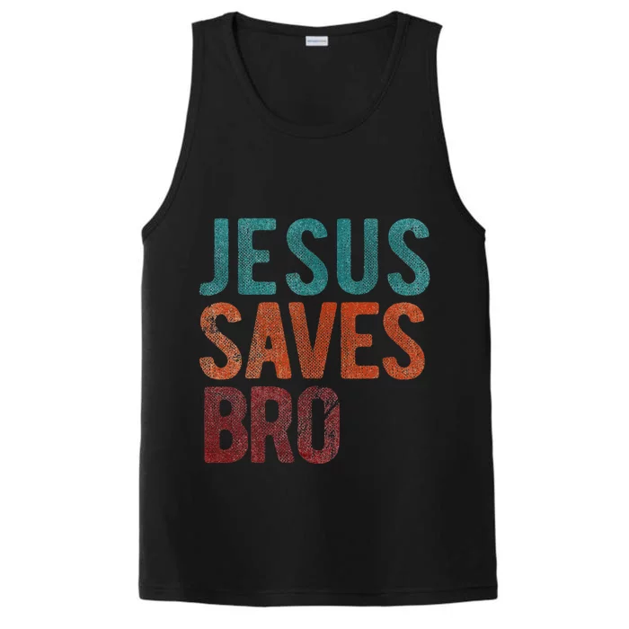 Jesus Saves Bro Christian Religious Jesus Performance Tank