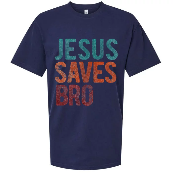 Jesus Saves Bro Christian Religious Jesus Sueded Cloud Jersey T-Shirt