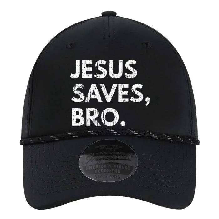 Jesus Saves Bro Vintage Pro Christian Religious Believer Performance The Dyno Cap