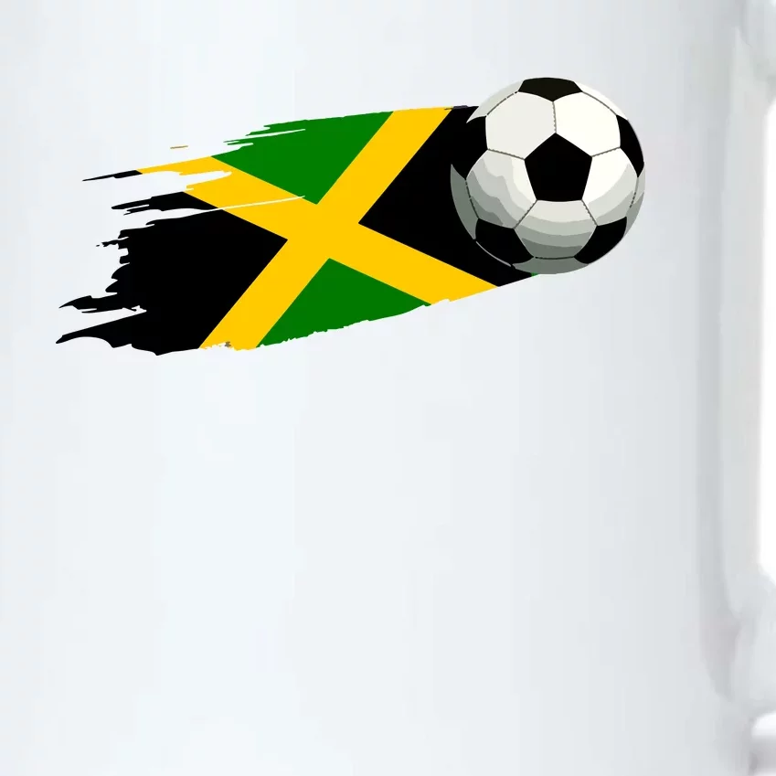 Jamaica Soccer Ball Jamaica Flag Jersey Jamaican Football Black Color Changing Mug