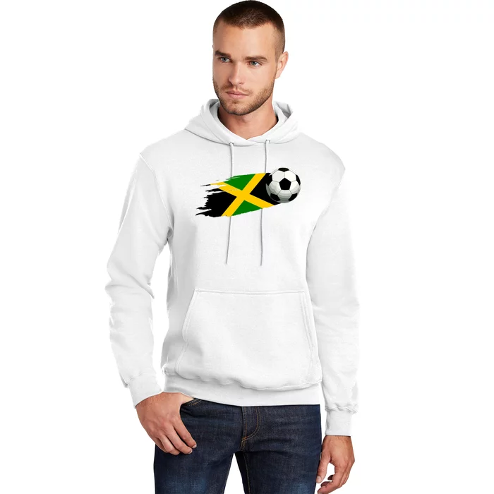 Jamaica Soccer Ball Jamaica Flag Jersey Jamaican Football Hoodie