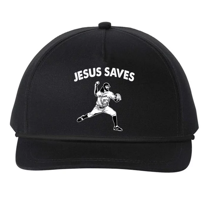 Jesus Saves Baseball Team Heaven Snapback Five-Panel Rope Hat