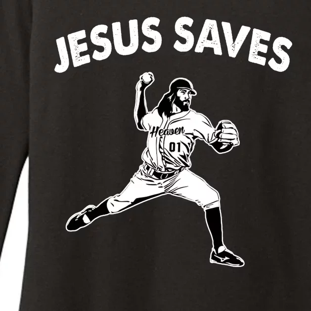 Jesus Saves Baseball Team Heaven Womens CVC Long Sleeve Shirt