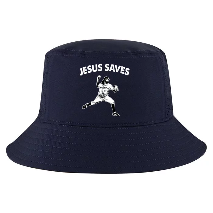 Jesus Saves Baseball Team Heaven Cool Comfort Performance Bucket Hat