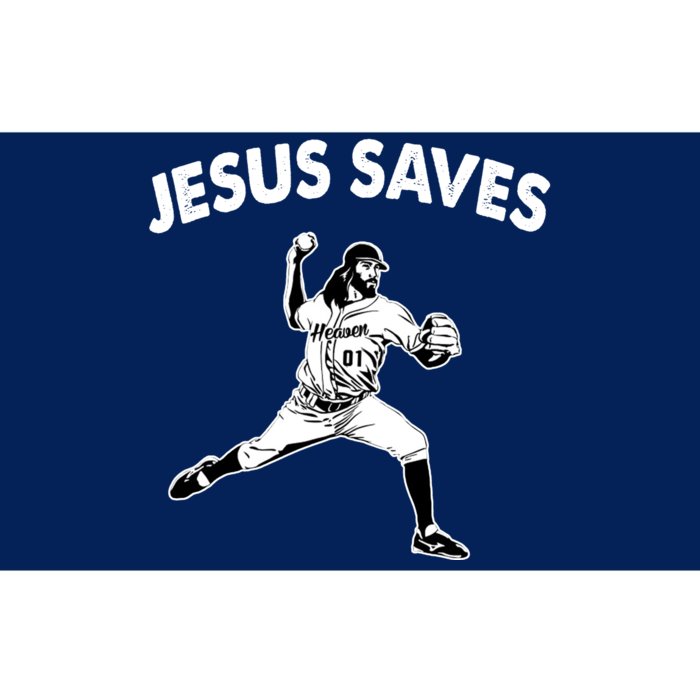 Jesus Saves Baseball Team Heaven Bumper Sticker