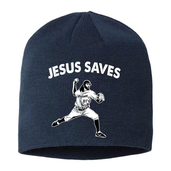 Jesus Saves Baseball Team Heaven 8 1/2in Sustainable Knit Beanie