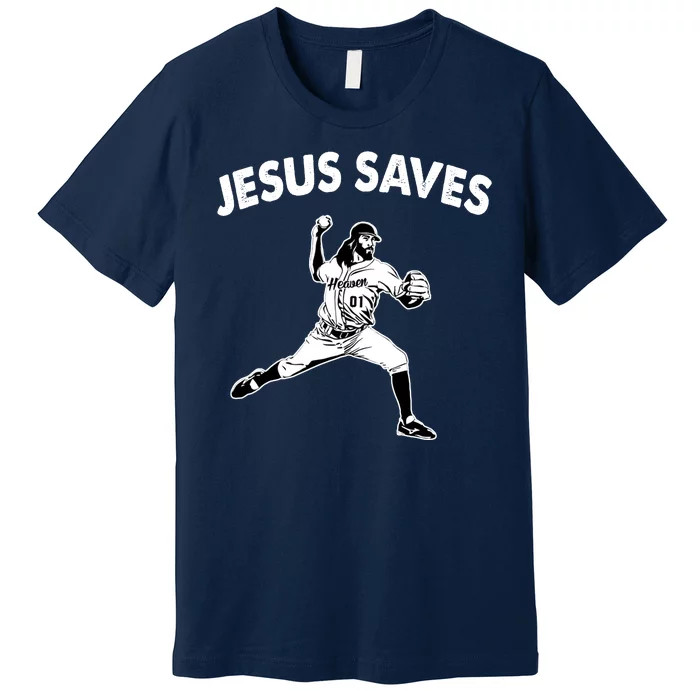 Jesus Saves Baseball Team Heaven Premium T-Shirt