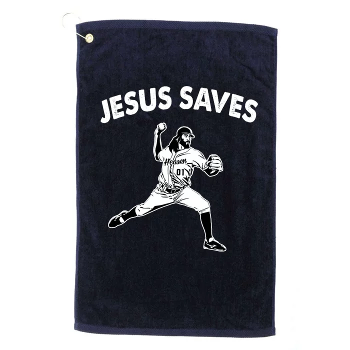 Jesus Saves Baseball Team Heaven Platinum Collection Golf Towel