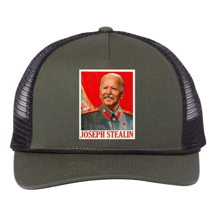 Joseph Stealin Biden Retro Rope Trucker Hat Cap