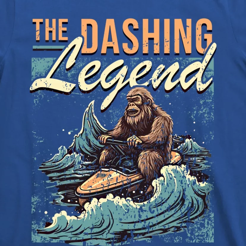 Jet Skiing Bigfoot Watercraft Rider I Sasquatch Jet Skiing Cute Gift T-Shirt