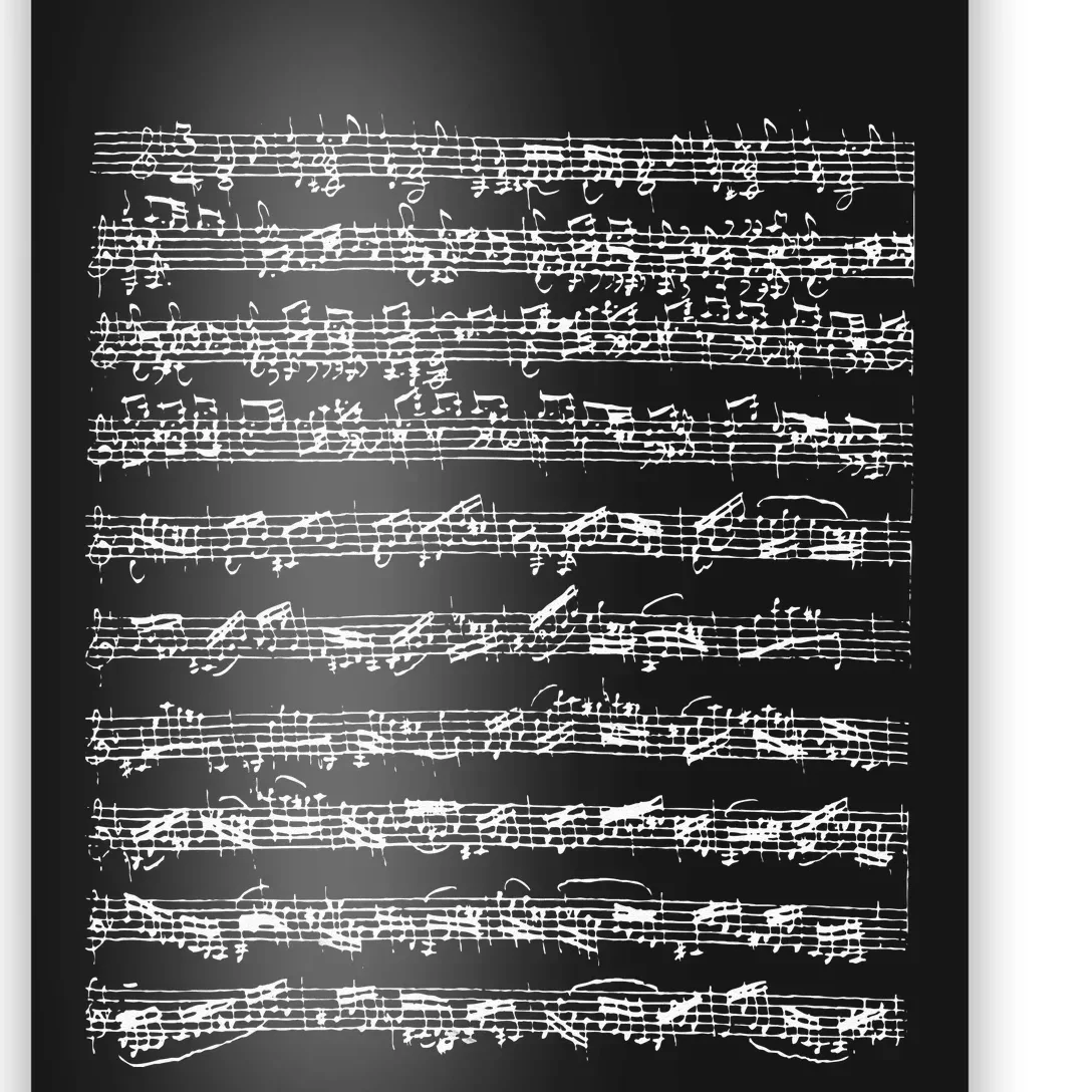 Johann Sebastian Bach Partita D Minor Chaconne Solo Violin Poster