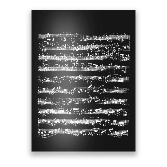 Johann Sebastian Bach Partita D Minor Chaconne Solo Violin Poster