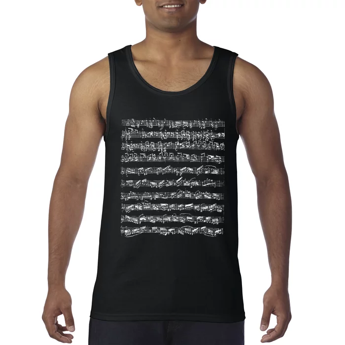 Johann Sebastian Bach Partita D Minor Chaconne Solo Violin Tank Top