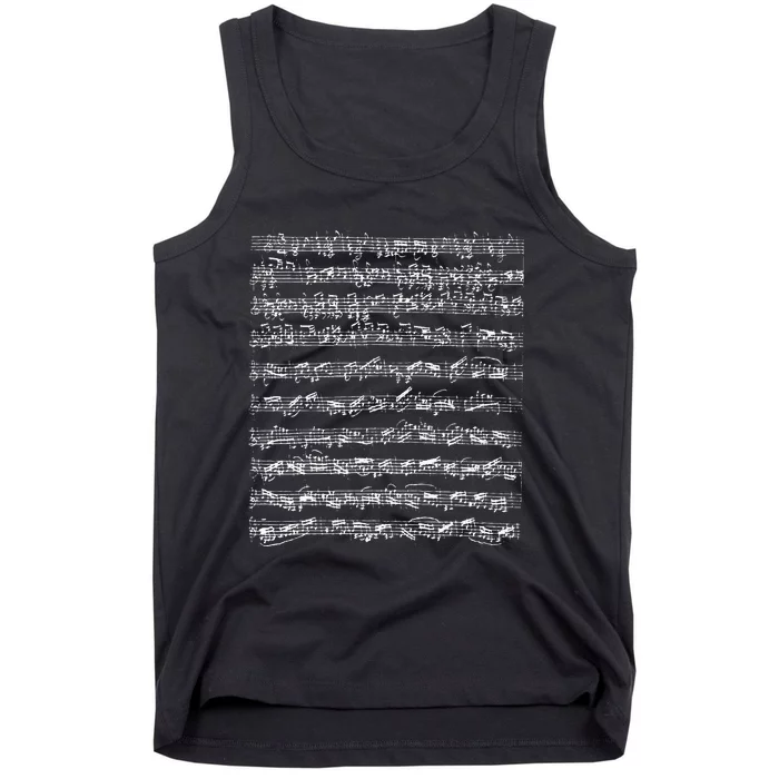 Johann Sebastian Bach Partita D Minor Chaconne Solo Violin Tank Top