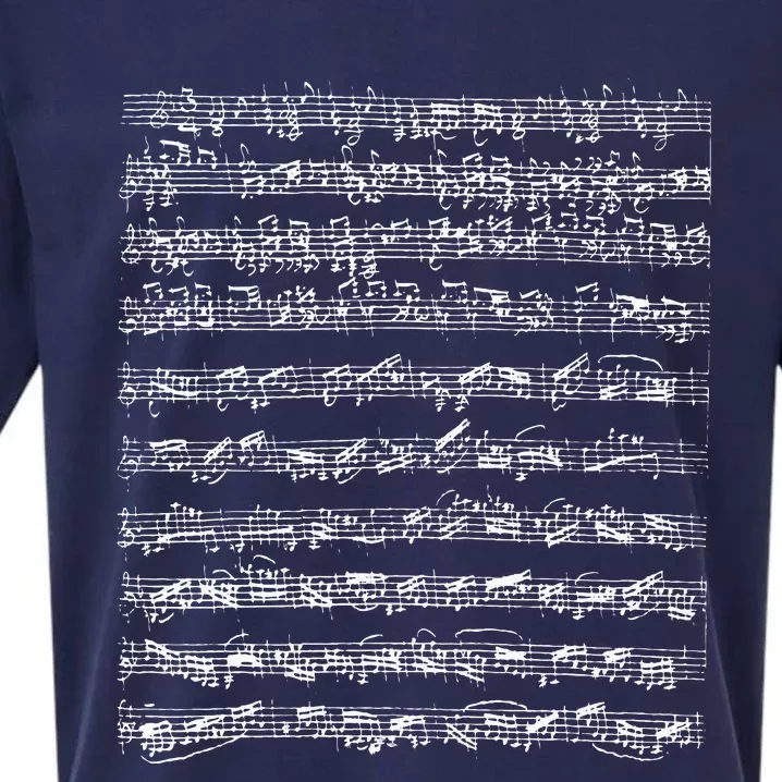 Johann Sebastian Bach Partita D Minor Chaconne Solo Violin Sueded Cloud Jersey T-Shirt