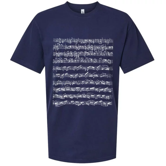 Johann Sebastian Bach Partita D Minor Chaconne Solo Violin Sueded Cloud Jersey T-Shirt