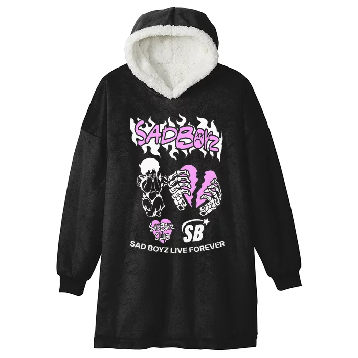 Junior S.A.D. .B.O.Y.Z Corridos Tumbados H Belicos Mexico Music Hooded Wearable Blanket