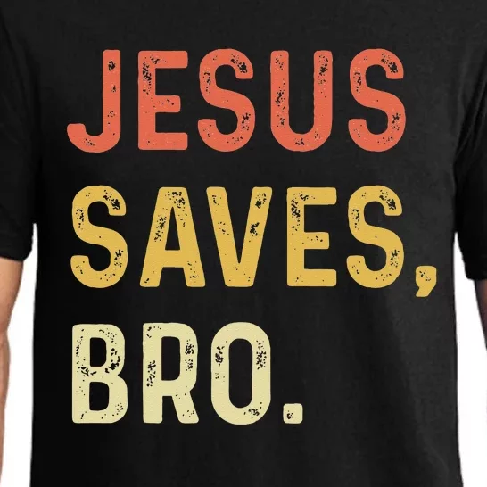 Jesus Saves Bro Christian Women Men Kids Pajama Set