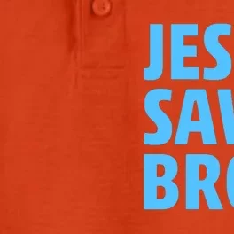 Jesus Saves Bro Dry Zone Grid Performance Polo