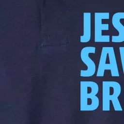 Jesus Saves Bro Softstyle Adult Sport Polo