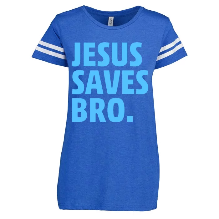 Jesus Saves Bro Enza Ladies Jersey Football T-Shirt