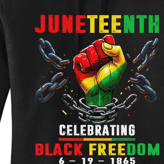 Juneteenth Shirts Celebrate Black Freedom 1865 Women's Pullover Hoodie