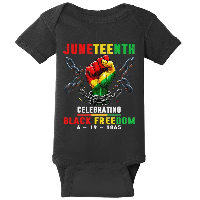 Juneteenth Shirts Celebrate Black Freedom 1865 Baby Bodysuit