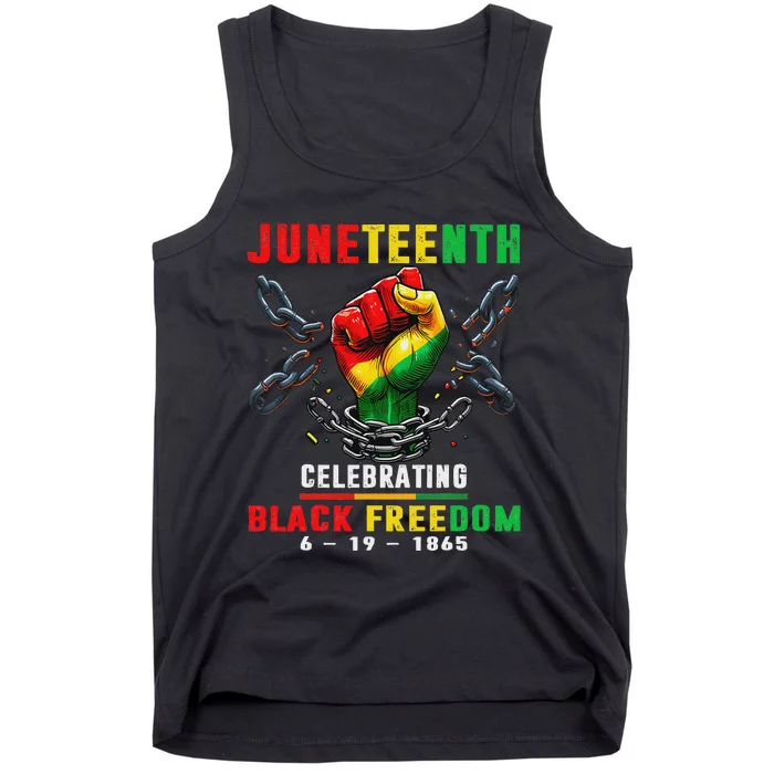 Juneteenth Shirts Celebrate Black Freedom 1865 Tank Top