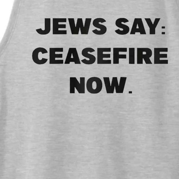 Jews say ceasefire now Raglan Baseball Ladies Tri-Blend Wicking Tank