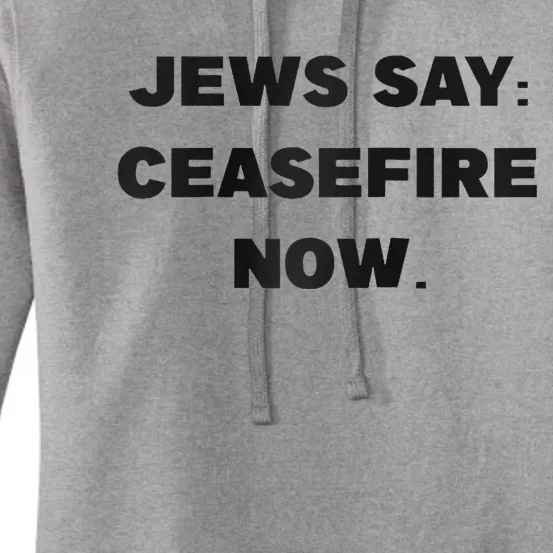 Jews say ceasefire now Raglan Baseball Women's Pullover Hoodie