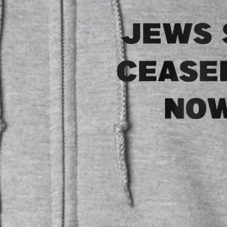 Jews say ceasefire now Raglan Baseball Full Zip Hoodie